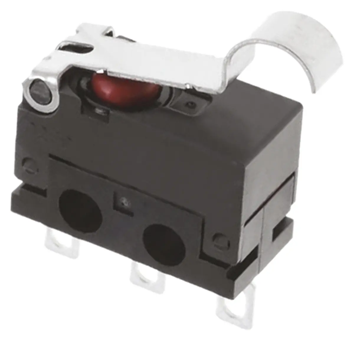 Produktfoto 1 von Omron Mikroschalter Rollenhebel simuliert-Betätiger Lötöse, 1-poliger Wechsler, 30 V dc, 2A IP6X 0.65N -20 °C - 70 °C