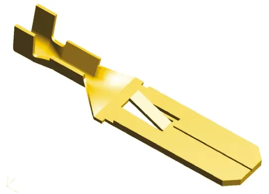 TE Connectivity FASTIN-FASTON .250 Flachsteckhülse, Unisoliert, 6.35 x 0.81 mm, Stecker, 22 AWG min, 18 AWG