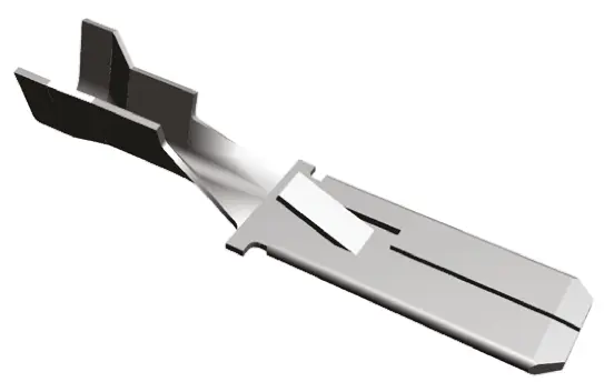 Produktfoto 1 von TE Connectivity FASTIN-FASTON .250 Flachsteckhülse, Silber, Unisoliert, 6.4 x 0.8 mm, Stecker, 18 AWG min, 14 AWG