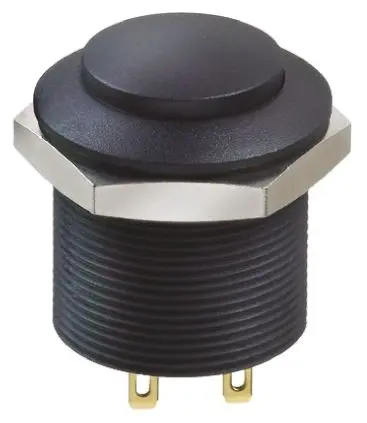 Produktfoto 1 von APEM FP Druckschalter Beleuchtet Aus-Ein Panel Ø 24 mm, 2-poliger Umschalter / 200mA 12 V dc
