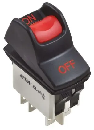 Produktfoto 1 von APEM Panel Wippschalter DPST Ein-Ein Ein-Ein, 5A, IP68