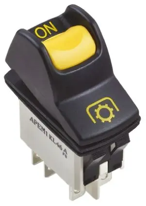 Produktfoto 1 von APEM Panel Wippschalter DPST Ein-Ein Ein-Ein, 5A, IP68
