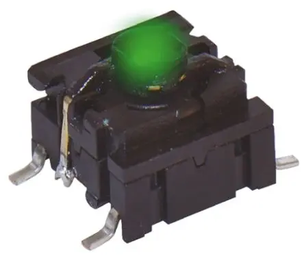 Produktfoto 1 von MEC IP67 Taster SPST Kappe, Lötanschluss 50mA Tastend Grün Oberfläche B. 10.1mm L. 10.1 mm