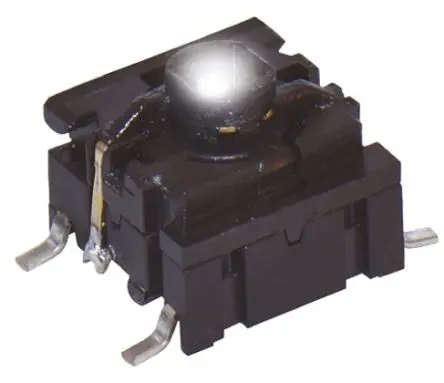 Produktfoto 1 von MEC IP67 Taster SPST Kappe, Lötanschluss 50mA Tastend Weiß Oberfläche B. 10.1mm L. 10 mm