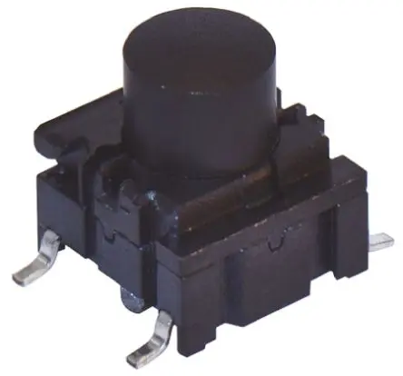 Produktfoto 1 von MEC IP67 Taster SPST Kappe, Lötanschluss 50mA Tastend Schwarz Oberfläche B. 10.1mm L. 10 mm