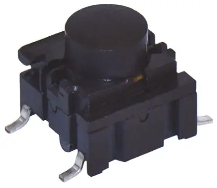 Produktfoto 1 von MEC IP67 Taster SPST Kappe, Lötanschluss 50mA Tastend Schwarz Oberfläche B. 10.1mm L. 10 mm