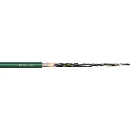 Produktfoto 1 von Igus chainflex CF6 Steuerkabel, 2-adrig 0.5mm² 20 AWG Grün Geschirmt, 25 m, Polyvinylchlorid
