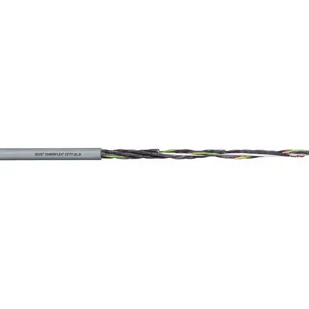 Produktfoto 1 von Igus chainflex CF77.UL.D Steuerkabel, 5-adrig 0.5 mm² 20 AWG Grau Ungeschirmt, 25 m, Thermoplastisches Elastomer