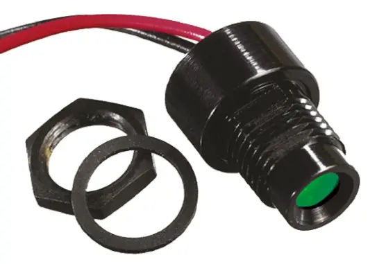 APEM QRM LED-Anzeige Grün Tafelmontage-Anzeige, Stift 28V dc 8 mm, IP67
