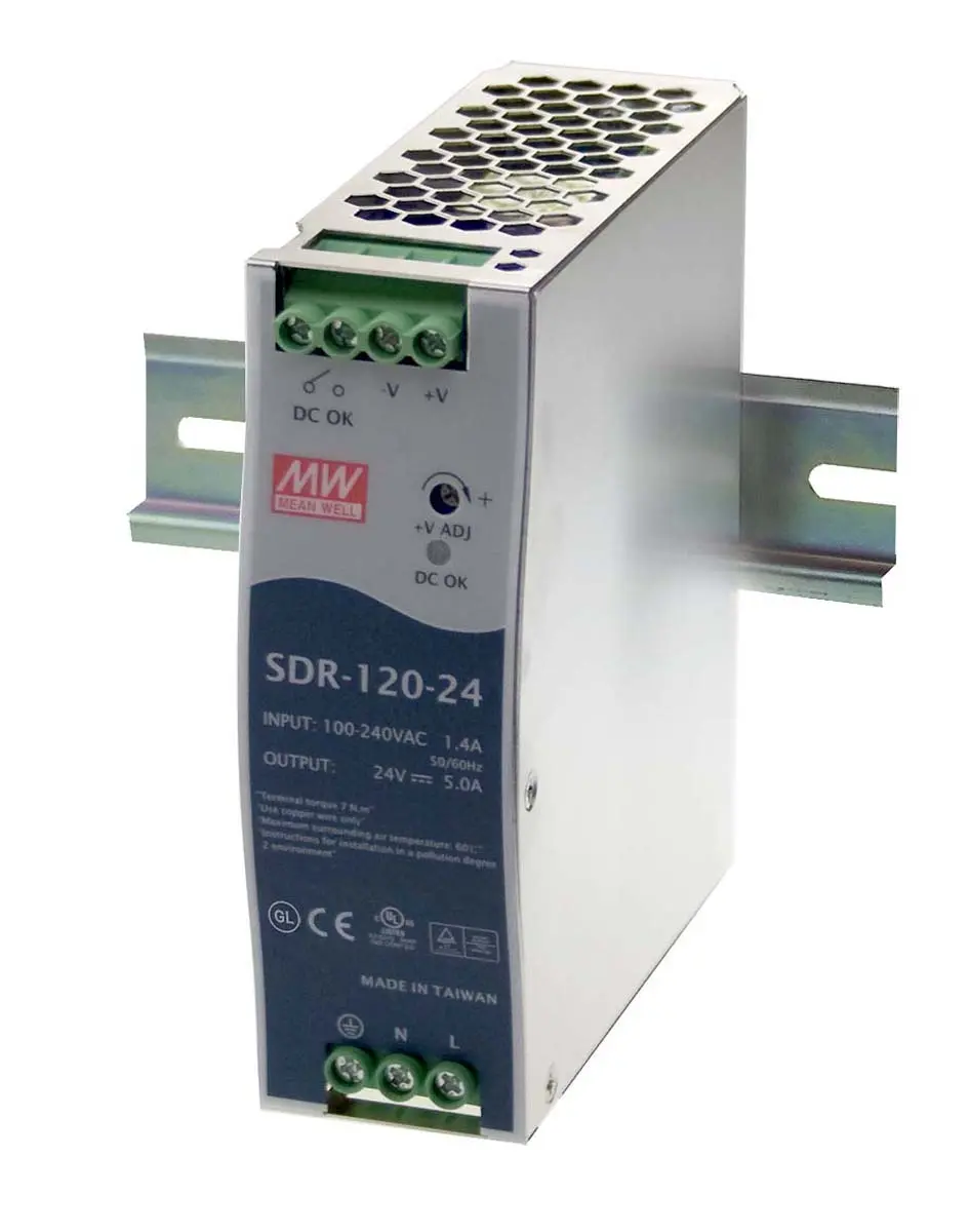 Produktfoto 1 von MEAN WELL SDR DIN-Schienen Netzteil Getaktet 48V dc / 2.5A 120W 88 → 264V ac