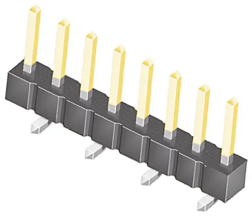 Samtec TSM Stiftleiste Gerade, 8-polig / 1-reihig, Raster 2.54 mm Raster Oberfläche, Platine-Platine, Kabel-Platine,