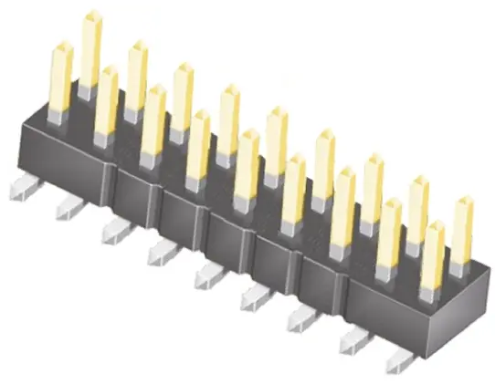 Samtec TSM Stiftleiste Gerade, 18-polig / 2-reihig, Raster 2.54 mm Raster Oberfläche, Platine-Platine, Kabel-Platine,