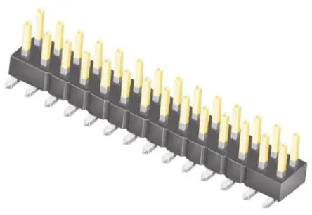 Produktfoto 1 von Samtec TSM Stiftleiste Gerade, 28-polig / 2-reihig, Raster 2.54 mm Raster Oberfläche, Platine-Platine, Kabel-Platine,