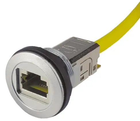 Produktfoto 1 von HARTING, har-Port RJ-Kupplung, RJ45 Stecker/RJ45 Buchse, Kat. 6, 1 -Port, Typ Ungeschirmt, L 3 m, Typ Kupplung