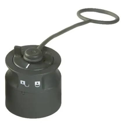 Produktfoto 1 von Bulgin 6000 Stecker Staubkappe aus Thermoplast Größe 26, IP68, IP69K, IP66 Mattes Silber