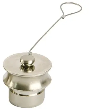 Produktfoto 1 von Bulgin 6000 Stecker Staubkappe aus Messing Größe 32, IP69K, IP68, IP66 Nickel