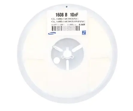 Produktfoto 1 von Samsung Electro-Mechanics, CL, Oberfläche Keramik-Vielschichtkondensator X7R, 10 nF ±10 % / 50V dc, Gehäuse 0603,