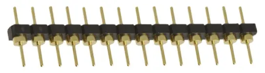 Samtec BBL Stiftleiste Gerade, 14-polig / 1-reihig, Raster 2.54 mm Raster Durchsteckmontage, Platine-Platine, Unisoliert