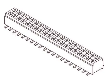 Samtec CLM Leiterplattenbuchse Gerade Oberfläche 10-polig / 2-reihig, Raster 1 mm Lot