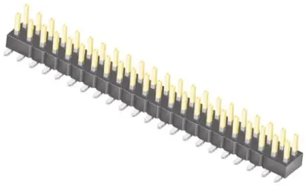 Produktfoto 1 von Samtec TSM Stiftleiste Gerade, 44-polig / 2-reihig, Raster 2.54 mm Raster Oberfläche, Platine-Platine, Kabel-Platine,