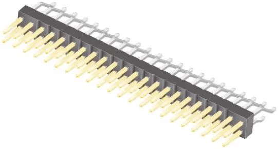 Produktfoto 1 von Samtec TSM Stiftleiste gewinkelt, 44-polig / 2-reihig, Raster 2.54 mm Raster Oberfläche, Platine-Platine, Kabel-Platine,