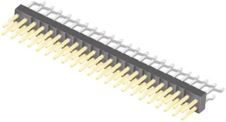 Produktfoto 1 von Samtec TSM Stiftleiste gewinkelt, 44-polig / 2-reihig, Raster 2.54 mm Raster Oberfläche, Platine-Platine, Kabel-Platine,