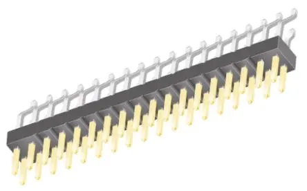 Produktfoto 1 von Samtec TSM Stiftleiste gewinkelt, 36-polig / 2-reihig, Raster 2.54 mm Raster Oberfläche, Platine-Platine, Kabel-Platine,