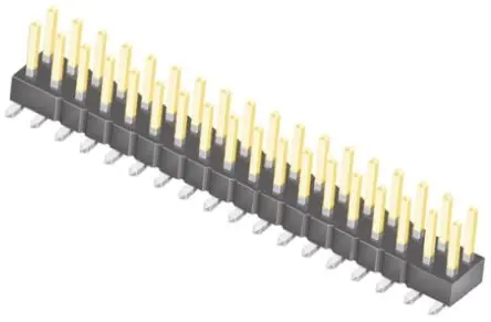 Produktfoto 1 von Samtec TSM Stiftleiste Gerade, 36-polig / 2-reihig, Raster 2.54 mm Raster Oberfläche, Platine-Platine, Kabel-Platine,