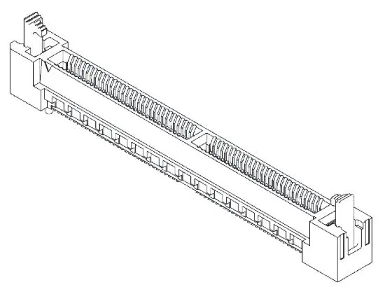 Produktfoto 1 von Samtec Serie HSEC8-DV Kantensteckverbinder Buchse, 0.8 mm, 40-polig, 2-reihig, Gerade, Oberfläche SMD