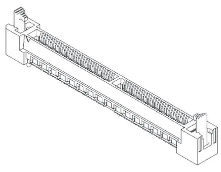 Produktfoto 1 von Samtec Serie HSEC8-DV Kantensteckverbinder Buchse, 0.8 mm, 40-polig, 2-reihig, Gerade, Oberfläche SMD