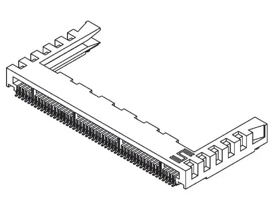 Produktfoto 1 von Samtec Serie MB1 Kantensteckverbinder Buchse, 1 mm, 20-polig, 1-reihig, Gerade, SMD Lot