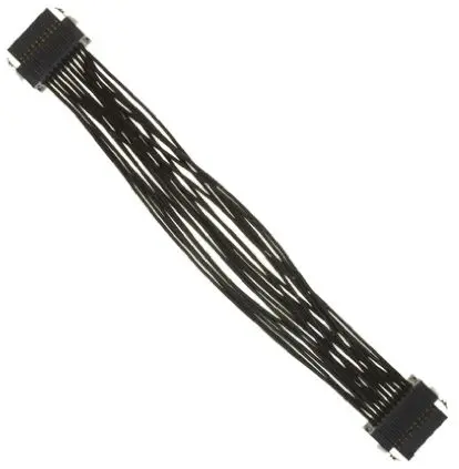 Produktfoto 1 von Samtec 10 SFSD Kabel-Platine-Kabelkomponente Tiger Eye SFSD 20 / Tiger Eye SFSD Buchse / Buchse, 120 mm