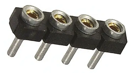 Samtec SL Leiterplattenbuchse Gerade Durchsteckmontage 4-polig / 1-reihig, Raster 2.54 mm Lot