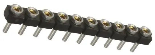 Samtec SL Leiterplattenbuchse Gerade Durchsteckmontage 10-polig / 1-reihig, Raster 2.54 mm Lot
