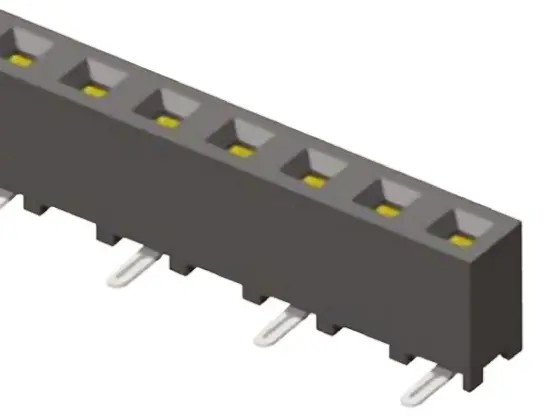 Produktfoto 1 von Samtec SMM Leiterplattenbuchse Gerade Oberfläche 4-polig / 1-reihig, Raster 2 mm Lot