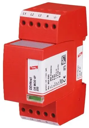 Produktfoto 1 von Dehn DR Überspannungsschutz Modul Überspannungsableiter 8 kA 440V ac, DIN-Hutschiene, -40 °C→80 °C