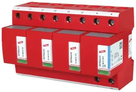 Produktfoto 1 von Dehn DV Überspannungsschutz Modul Überspannungsableiter 100 kA 255V ac, DIN-Hutschiene, -40 °C→60 °C
