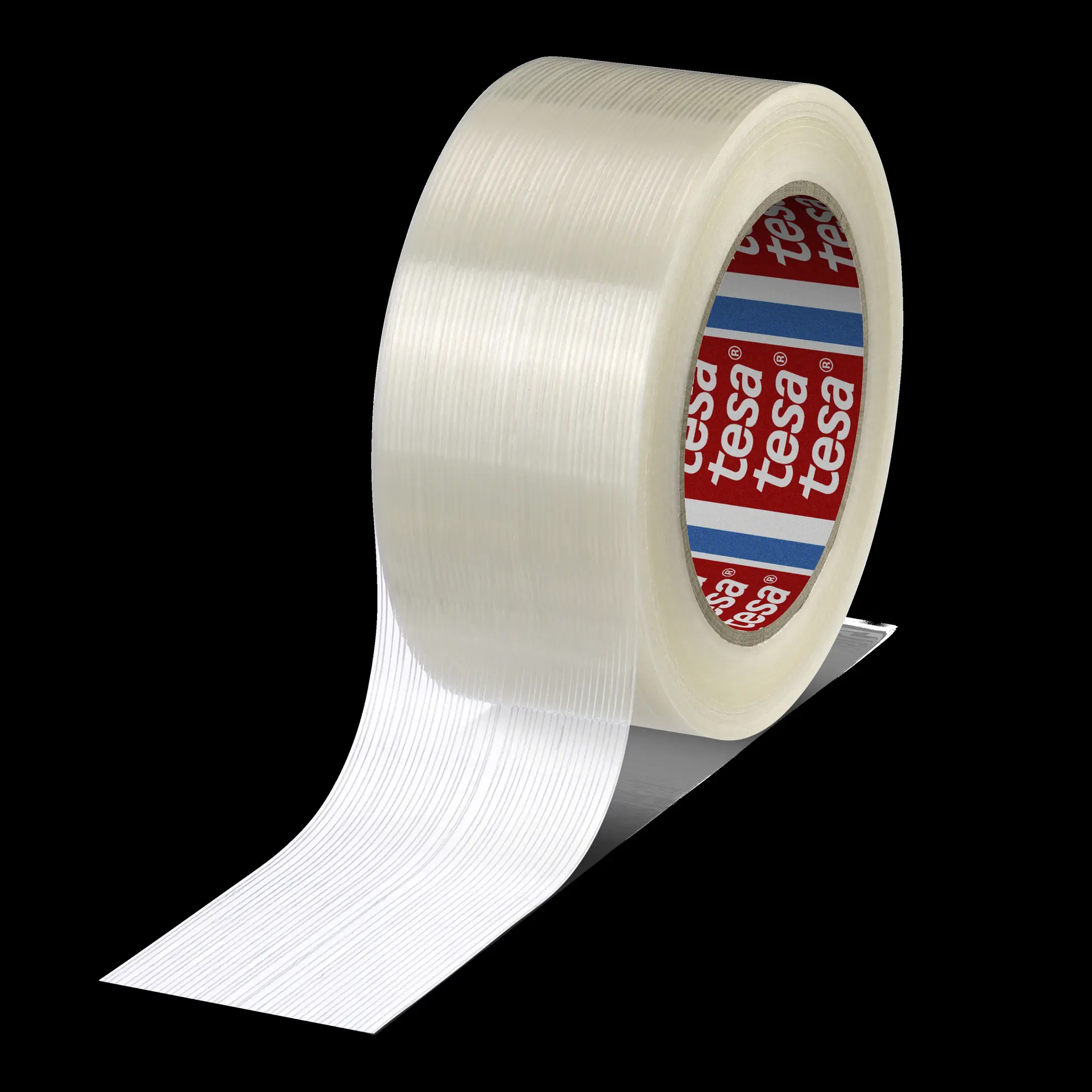 Produktfoto 1 von Tesa Tesa 4590 Paketband, Glasfaser Polyethylenterephthalat (PET)-Folie, Klar, Stärke 105 μm, 50 mm x 50 m