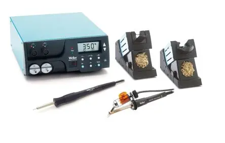 Produktfoto 1 von Weller WR 2000ER Nacharbeitsstation, Typ G, Typ F Entlöten/Heißluft/Löten 300 W / 230V, 2-Kanal LCD