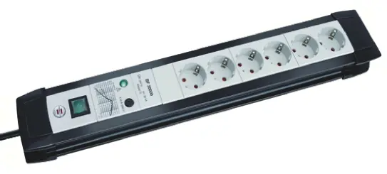 Produktfoto 1 von brennenstuhl H05VV-F Verlängerungskabel, 3 m, 6-fach Überspannungsschutz, Typ F IP20 230V