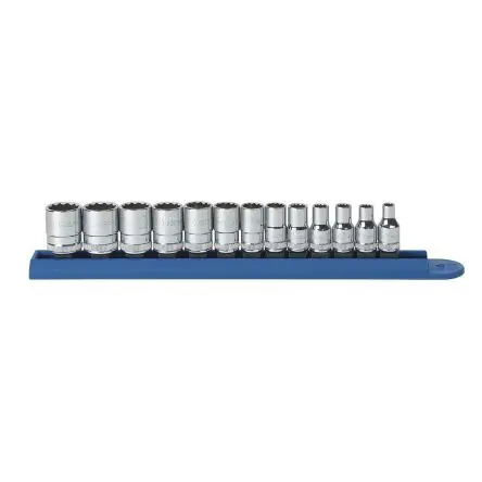 Produktfoto 1 von GearWrench Steckschlüsselsatz 1/4 in Vierkant Bit, Tief, Treiber, Stecker-Buchse, Standard 13-teilig