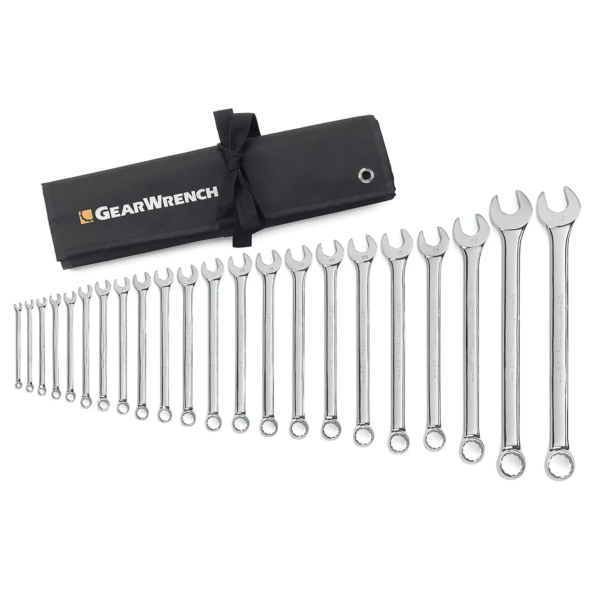 Produktfoto 1 von GearWrench Schraubenschlüsselsatz Ringschlüssel Legierungsstahl, 22-teilig 6 to 32 mm