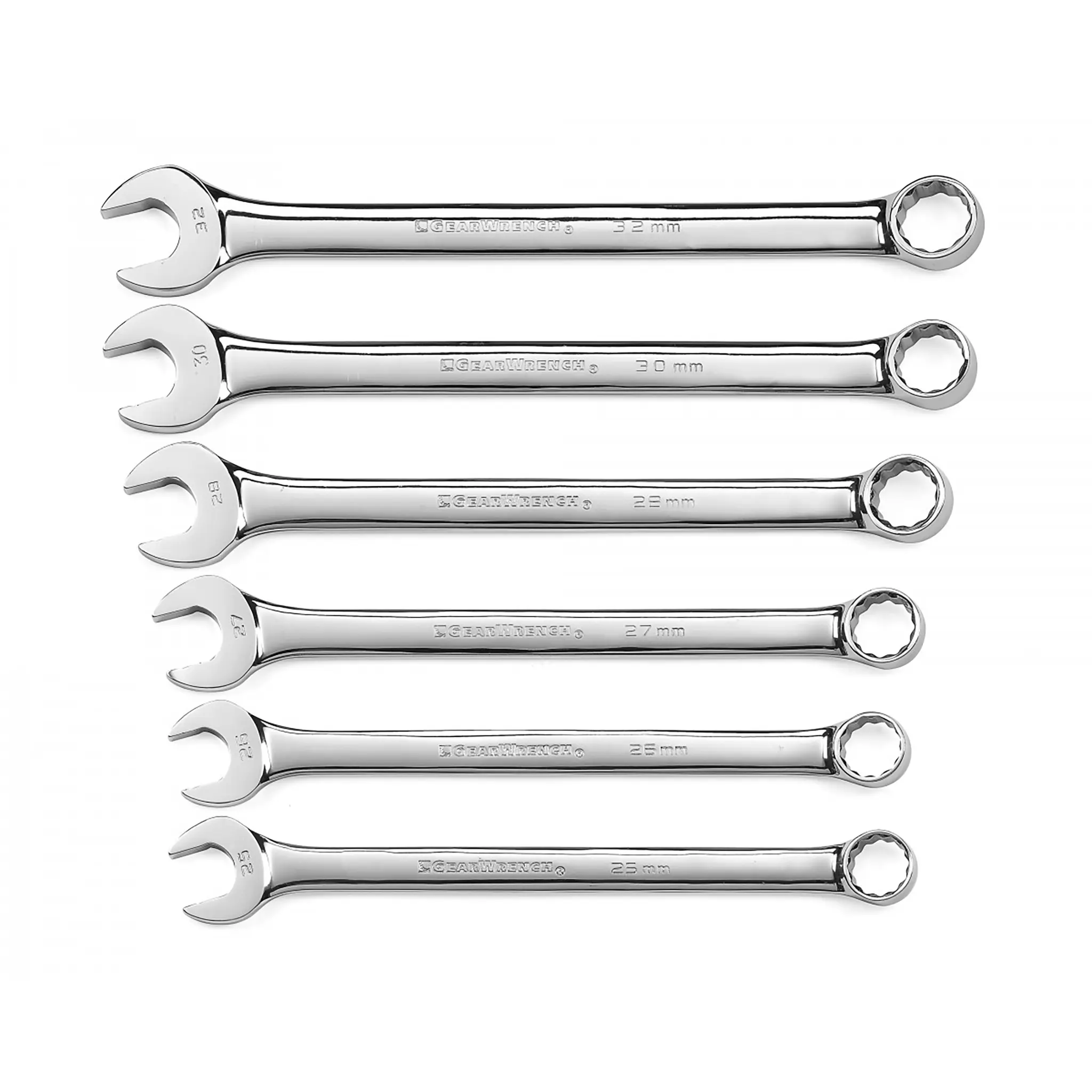 Produktfoto 1 von GearWrench Schraubenschlüsselsatz Ringschlüssel Legierungsstahl, 6-teilig 25 to 32 mm