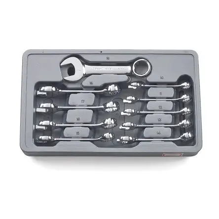 Produktfoto 1 von GearWrench Schraubenschlüsselsatz Ringschlüssel, 10-teilig 10 to 19 mm
