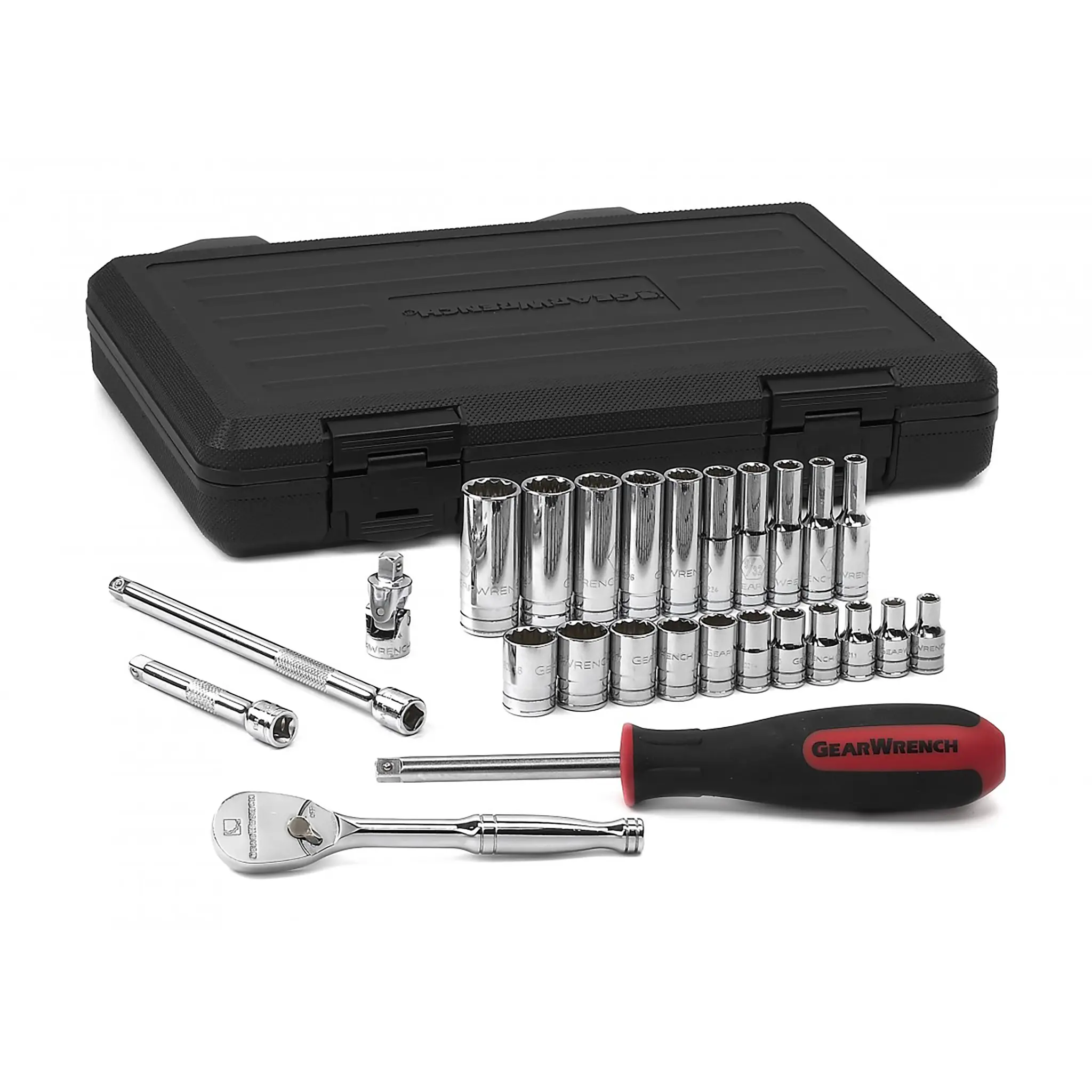 Produktfoto 1 von GearWrench 1/4 in Vierkant 12-Kant 26-teilig