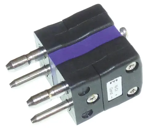Produktfoto 1 von RS PRO Standardgröße Duplex-Steckverbinder für Thermoelement Stecker für Thermoelement Typ E