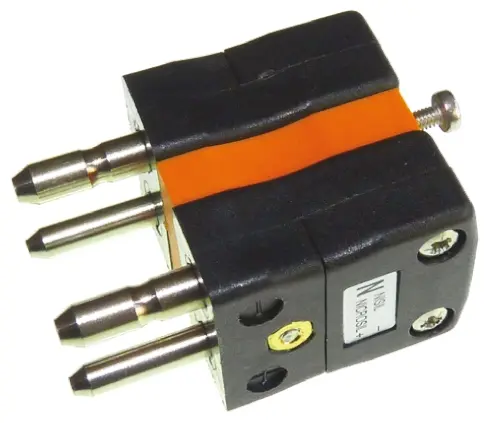 Produktfoto 1 von RS PRO Standardgröße Duplex-Steckverbinder für Thermoelement Stecker für Thermoelement Typ N