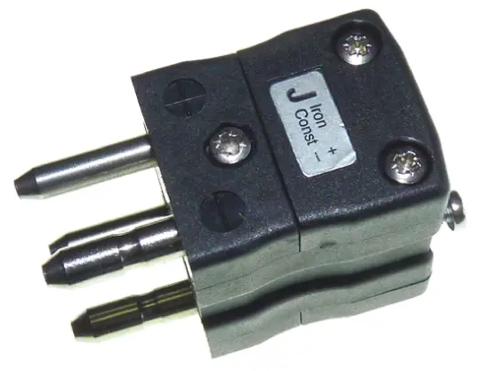 Produktfoto 1 von RS PRO Standardgröße Duplex-Steckverbinder für Thermoelement Stecker für Thermoelement Typ J