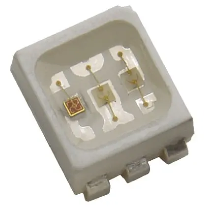 Produktfoto 1 von Broadcom ASMT Oberfläche LED Grün, Rot 3.2 V, Cluster 3-LEDs, 120 °, 6-Pin PLCC 6