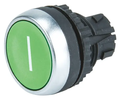 Produktfoto 1 von BACO BACO Drucktastenkopf Ø 22 mm, Grün Glatt Rund Kunststoff, IP66